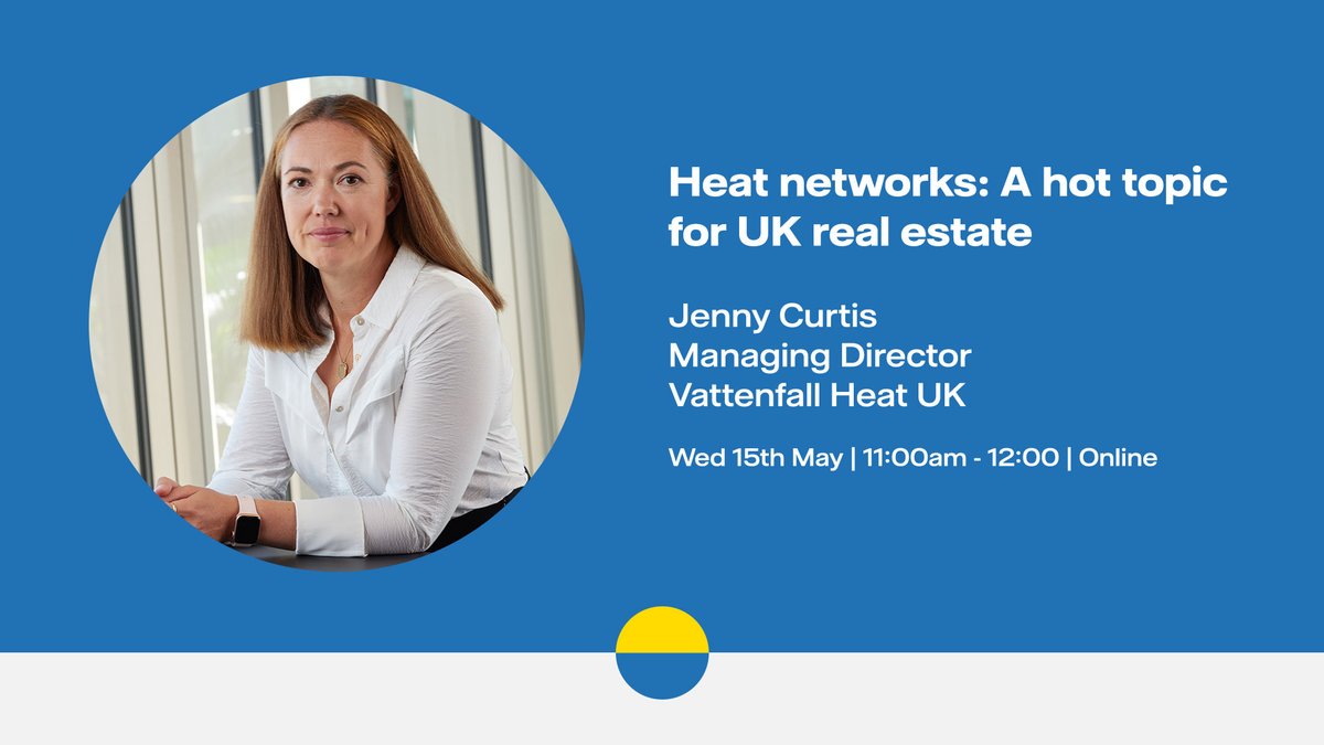 Heat networks: A hot topic for real estate Jenny Curtis will be joined by real estate developers, advisers and other heat network operators at the @BritProp webinar on Wednesday 15 May. Click here to register: ow.ly/kHTk50Rsf15