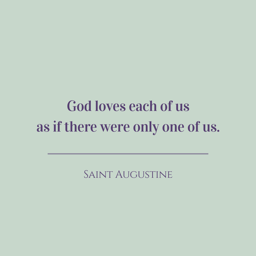 God loves each of us as if there were only one of us. 
Saint Augustine

#saintagustin #saintaugstinquote  #saints #hope #silence #quotes #fear #religion #god