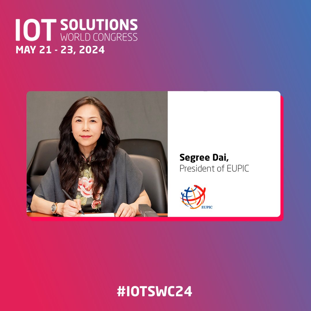 🇨🇳 🇪🇺 Do not miss this interview to Segree Dai, President of the EU Project Innovation Centre, explaining how EUPIC's relationtship with the IOTSWC has evolved and how it finally led to #China becoming the Country Partner of the #IOTSWC24! 💥

🔗 loom.ly/zrrgfPQ