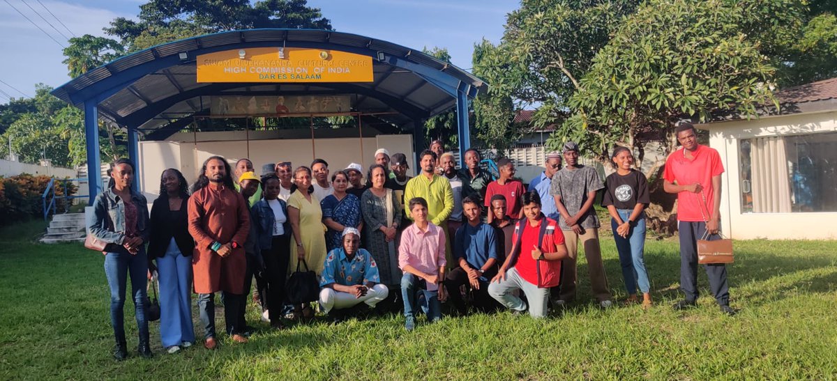 A day long experimental Workshop on 'Cross-Cultural Groove-Tanzanian (Singeli) & Indian Music' held with Tanzanian Musicians & Singers from Indian Diaspora in association with ‘Uswazi Born Talents, Tanzania (UBT)’ opened interesting interactions @IndiainTanzania @iccr_hq @ubt_tz