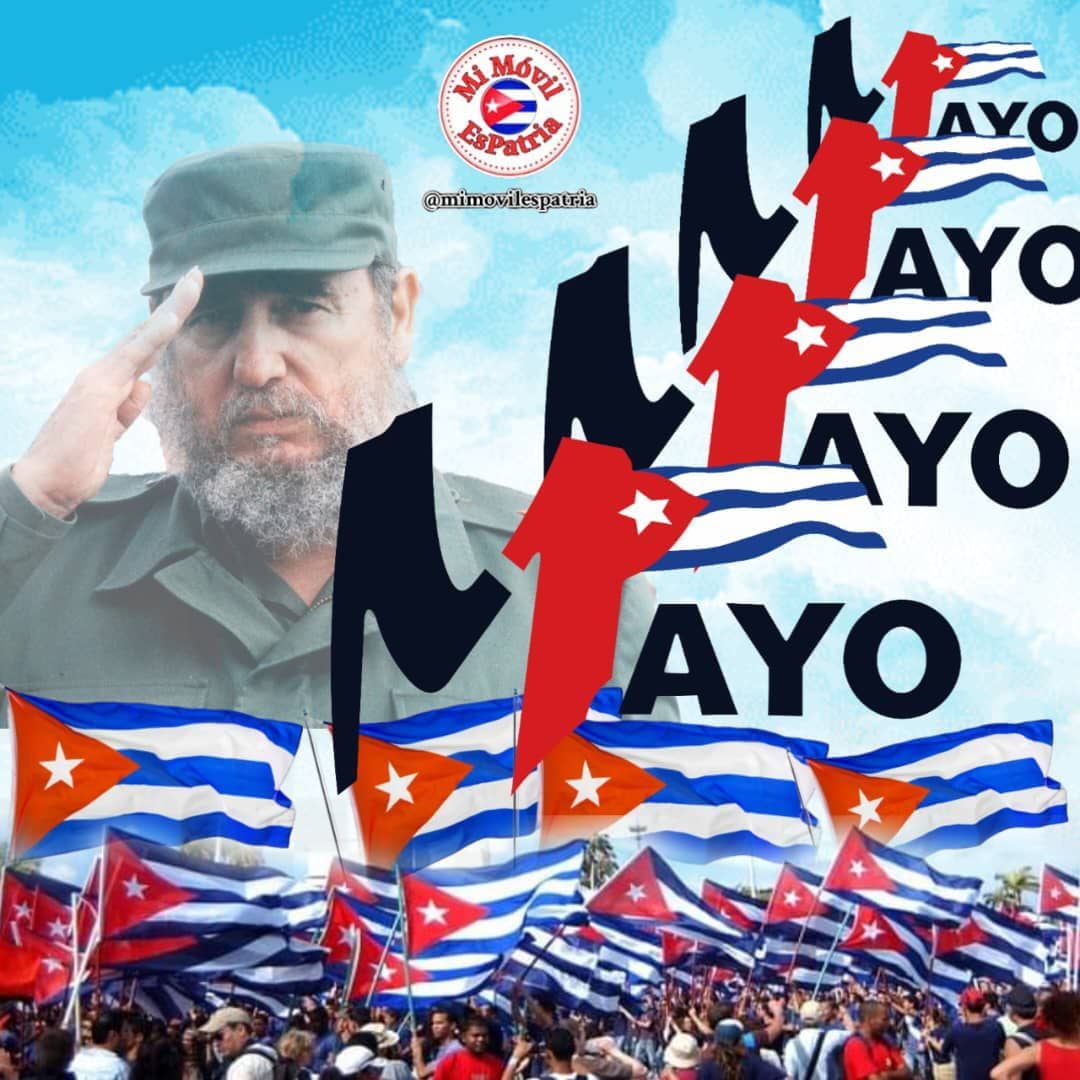 @mimovilespatria @DiazCanelB @DrRobertoMOjeda @PartidoPCC @UJCdeCuba @H_Cubana @RaulCastro_Ruz @cdr_cuba @FMC_Cuba @FEEM_Cuba @OPJMCuba Solo un día para participar en el #1Mayo Día Internacional de los trabajadores. #PorCubaJuntosCreamos #MiMóvilEsPatria