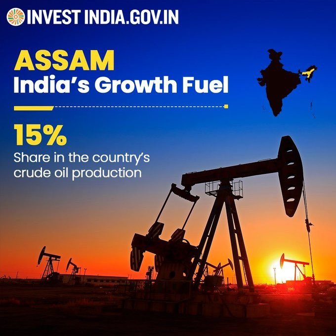 Looking for a new growth hub in India? Look no further than #Assam, boasting #NewIndia's highest recoverable reserves of #crudeoil and #naturalgas, the ultimate destination for energy ventures!#ConnectingHimalayasWithMountFuji
#IndiaJapanSMEFacilitationCell