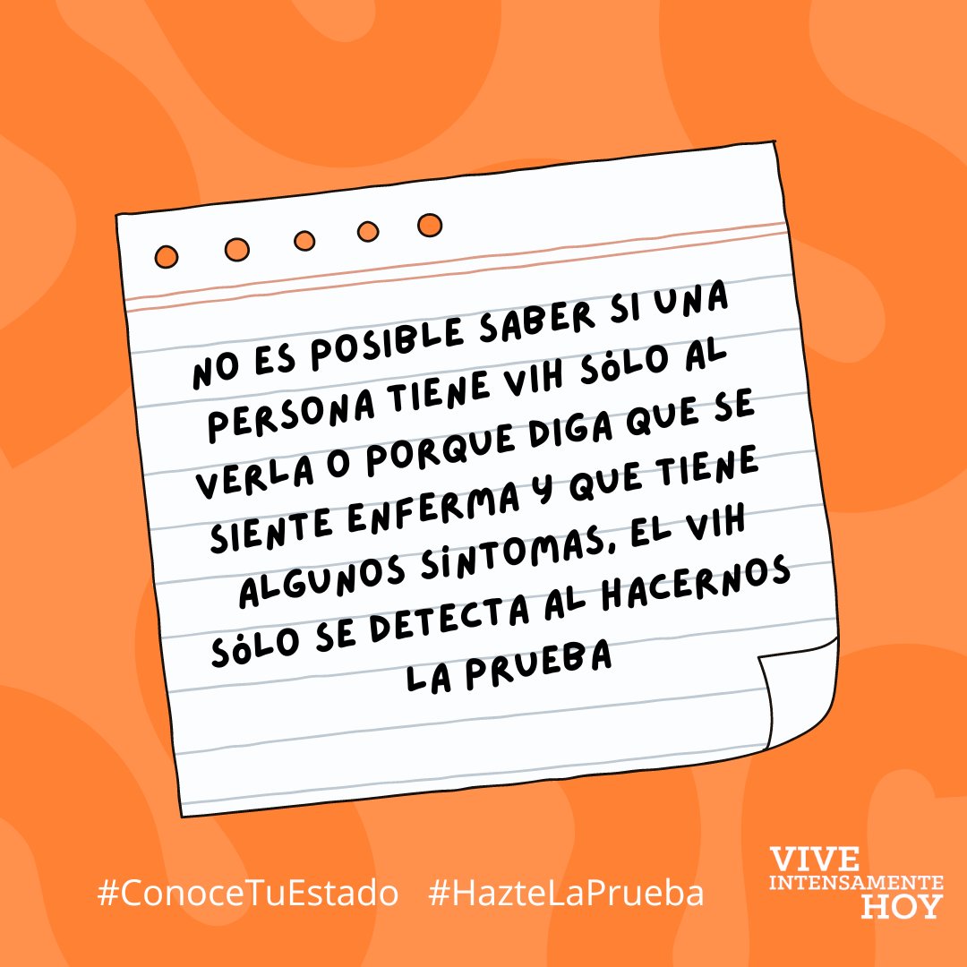 La única forma de conocer con certeza nuestro estado serológico es haciéndonos la prueba de detección de VIH. 
#ConoceTuEstado #HazteLaPrueba #Monterrey
