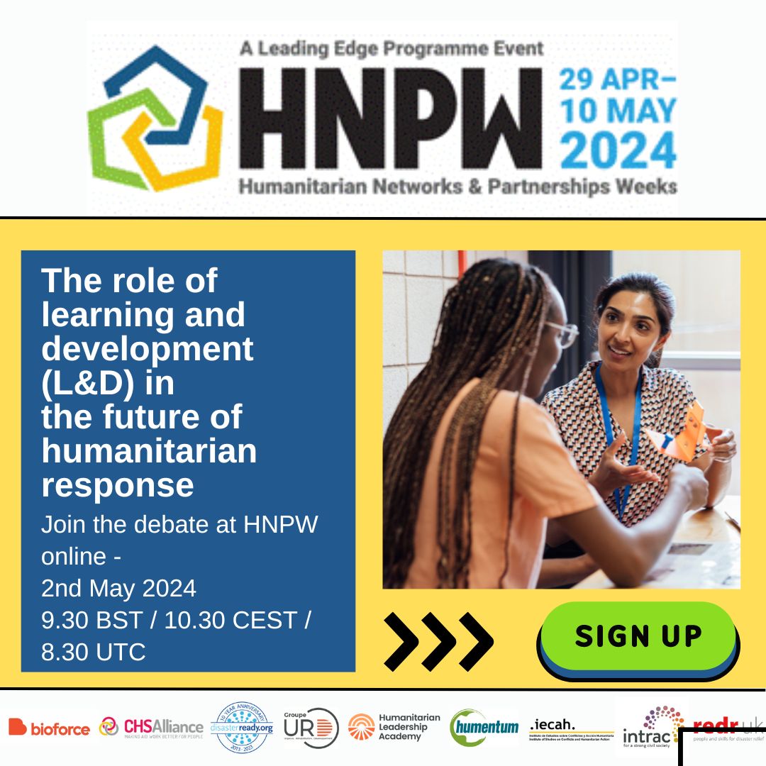 <a href="/ALNAP/">ALNAP</a> director Juliet Parker @ #HNPW2024
𝗧𝗵𝗲 𝗿𝗼𝗹𝗲 𝗼𝗳 𝗹𝗲𝗮𝗿𝗻𝗶𝗻𝗴 𝗮𝗻𝗱 𝗱𝗲𝘃𝗲𝗹𝗼𝗽𝗺𝗲𝗻𝘁 𝗶𝗻 𝘁𝗵𝗲 𝗳𝘂𝘁𝘂𝗿𝗲 𝗼𝗳 𝗵𝘂𝗺𝗮𝗻𝗶𝘁𝗮𝗿𝗶𝗮𝗻 𝗿𝗲𝘀𝗽𝗼𝗻𝘀𝗲
🗓 Thurs, 2 May
🕗 1030am-12pm (UTC+2)
💻 Online
Register: lnkd.in/eE2z_vaE
<a href="/InstitutoIECAH/">IECAH</a>