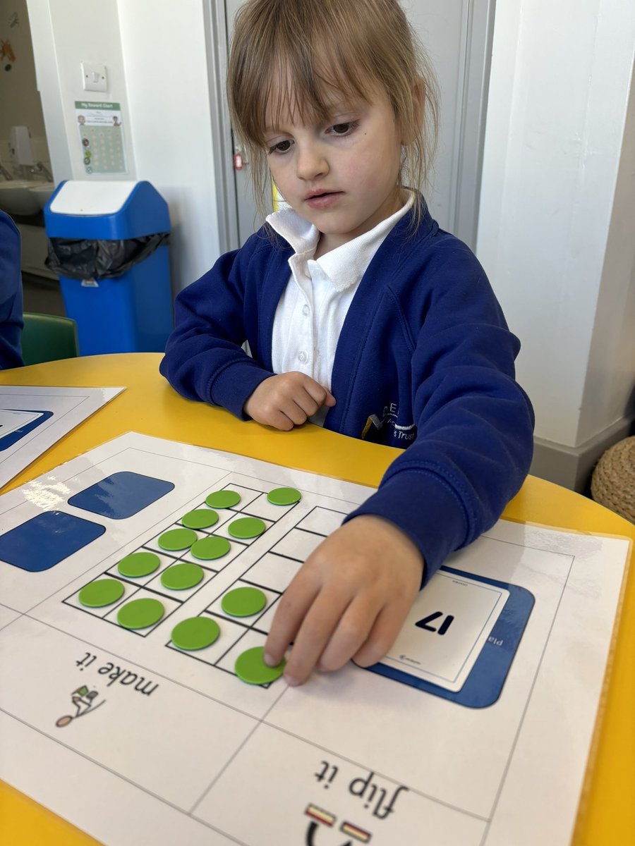 DeltaWillowsAc's tweet image. In Reception, we have been working on building numbers beyond 10 🧮 #masterymaths