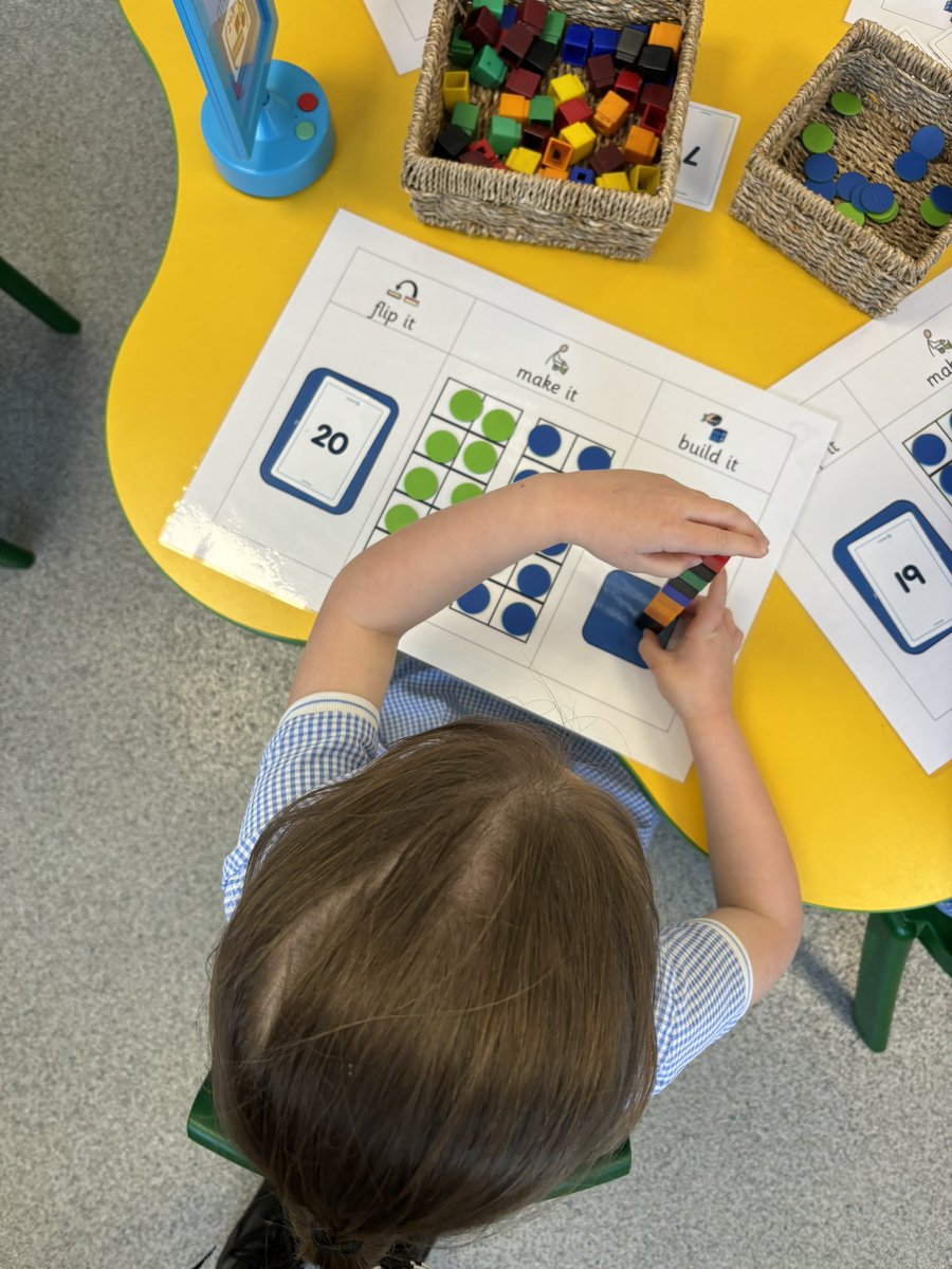 DeltaWillowsAc's tweet image. In Reception, we have been working on building numbers beyond 10 🧮 #masterymaths
