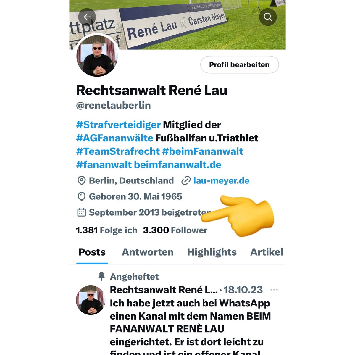 Danke an alle #Follower 

Auf geht’s in Richtung 4000! 

#fananwalt #beimfananwalt #agfananwälte