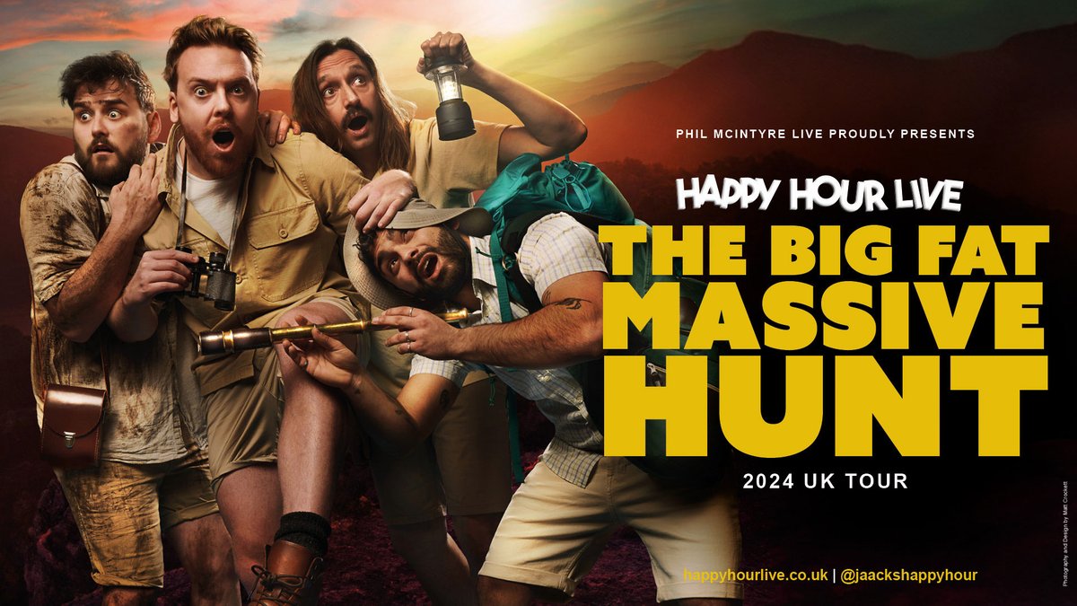 Only ONE WEEK until @Jaack returns to our Theatre with The Big Fat Massive Hunt! Join @JaacksHappyHour as they head out on a magical quest that makes The Lord of the Rings look like an uneventful trip to an industrial estate🤣 📅Sat 11 May 2024 🎟 bit.ly/TTjaackmaate