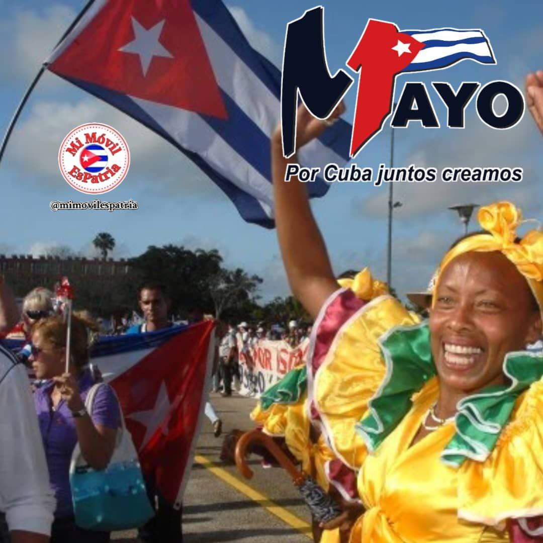 @mimovilespatria @DiazCanelB @DrRobertoMOjeda @PartidoPCC @UJCdeCuba @H_Cubana @RaulCastro_Ruz @cdr_cuba @FMC_Cuba @FEEM_Cuba @OPJMCuba Este #1Mayo millones de cubanos protagonizaremoa a todo lo largo del país la fiesta del proletariado. #PorCubaJuntosCreamos #MiMóvilEsPatria