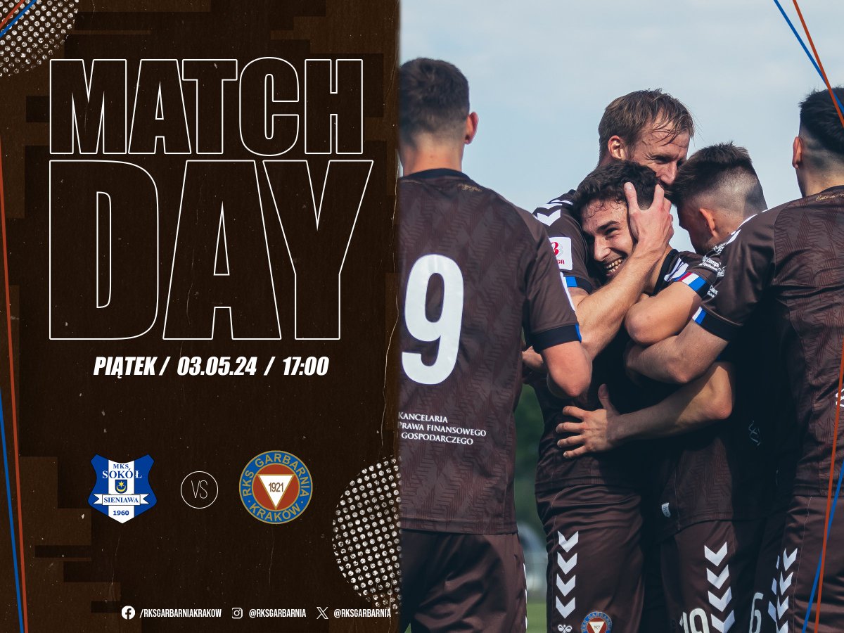 🔥 𝐃𝐙𝐈𝐄𝐍́ 𝐌𝐄𝐂𝐙𝐎𝐖𝐘 🔥 
🆚 Sokół Sieniawa
🔢 28. kolejka 3. Liga grupa 4 
🏟️ Sieniawa, ul. Czyrnego 1
📺 bit.ly/3y64jn0
📝 bit.ly/3Wo1vfc
📢 ᴛʀᴢʏ ʟɪᴛᴇʀʏ ᴘʀᴏsᴛᴇ sᴌᴏᴡᴀ ʀᴋs!