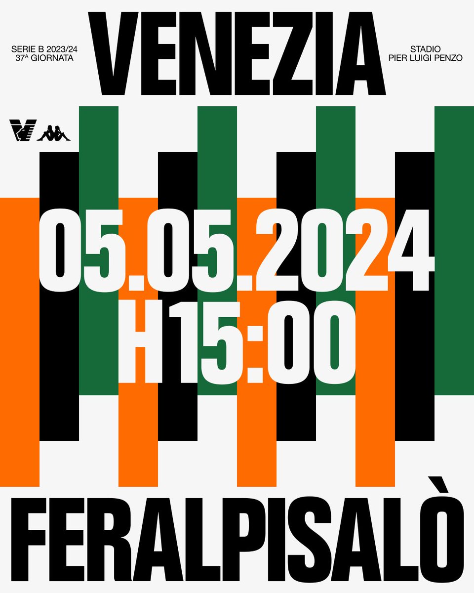 I biglietti di #VeneziaFeralpisalò sono in prevendita veneziafc.it/news/la-preven… #ArancioNeroVerde🟠⚫️🟢