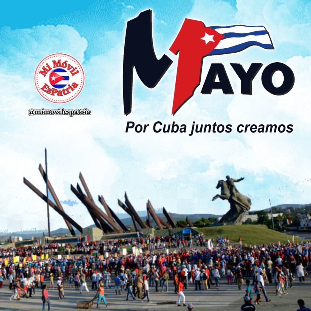 @mimovilespatria @DiazCanelB @DrRobertoMOjeda @PartidoPCC @UJCdeCuba @H_Cubana @RaulCastro_Ruz @cdr_cuba @FMC_Cuba @FEEM_Cuba @OPJMCuba Bajo el lema #PorCubaJuntosCreamos a desfilar. ¡Viva el 1 ro de Mayo! #MiMóvilEsPatria