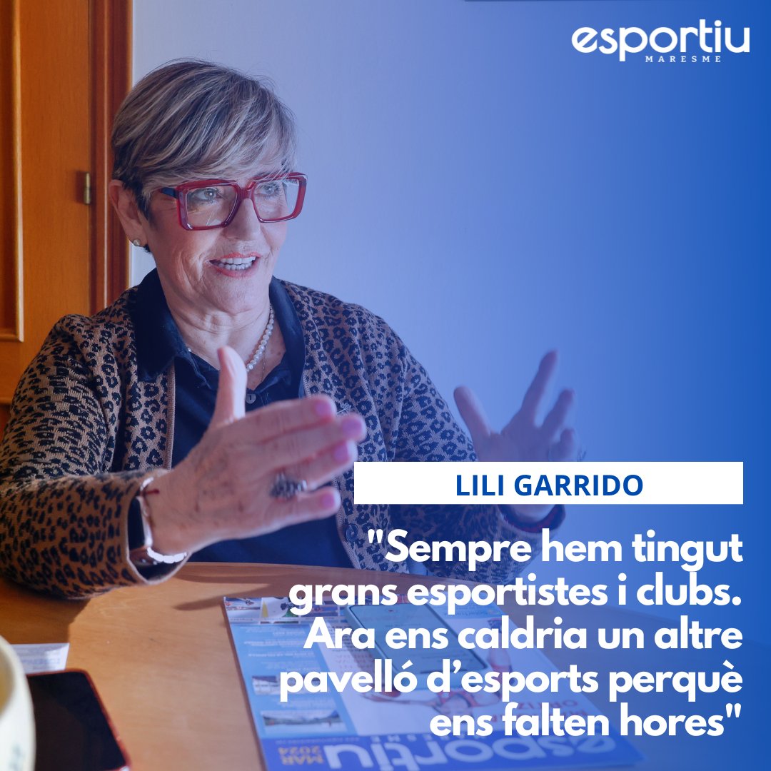 🗣 Parlem amb @lili_garrido, alcaldessa de @ajsantpol 

Coneguda per tothom al Maresme, irradia energia per tots els porus de la seva pell. Empàtica i, com diu ella, xerraire, afronta el seu tercer mandat a Sant Pol.

➡ Entrevista: esportiumaresme.cat/lilian-montser…