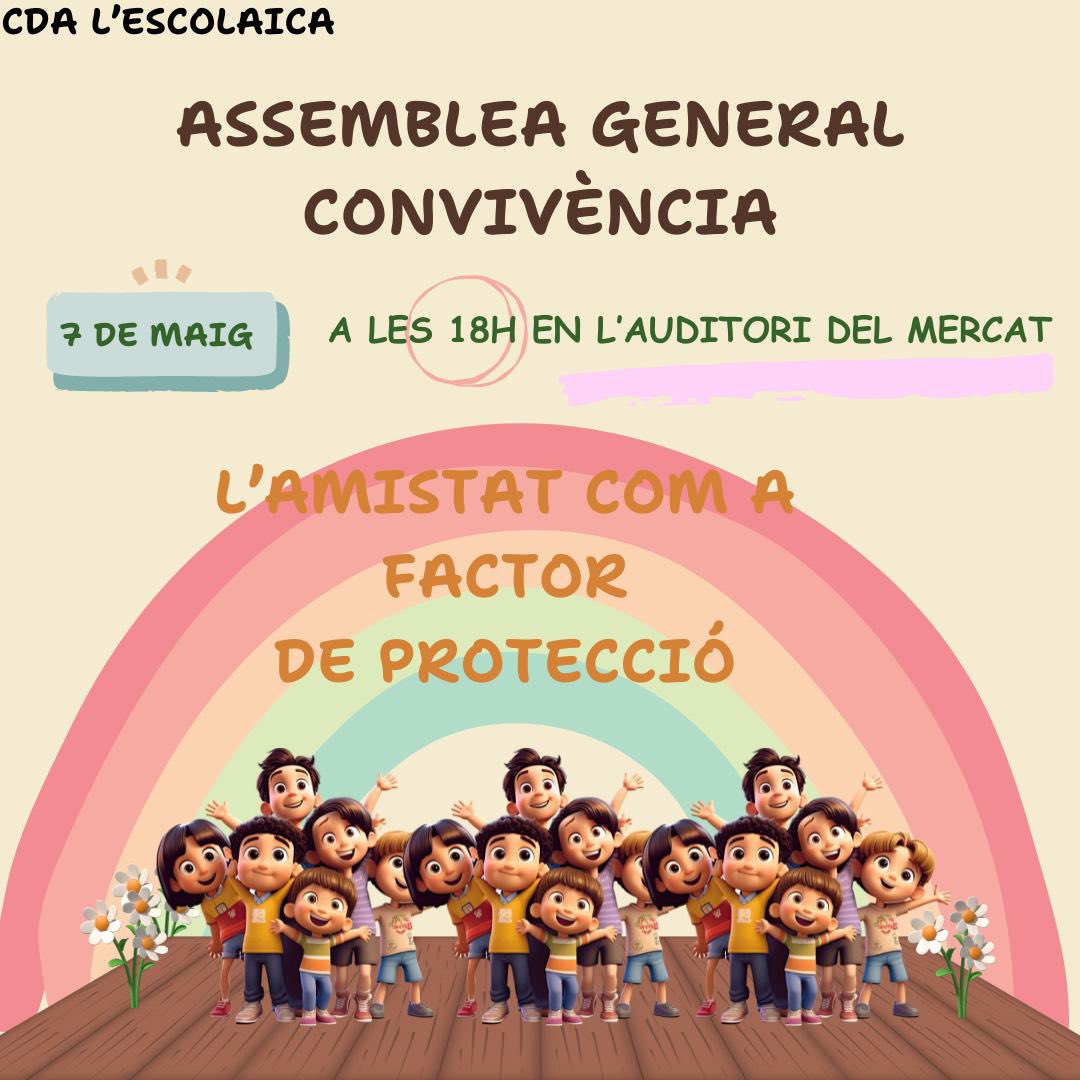 Compte arrere!! T’esperem a la IX assemblea general de convivència ✨