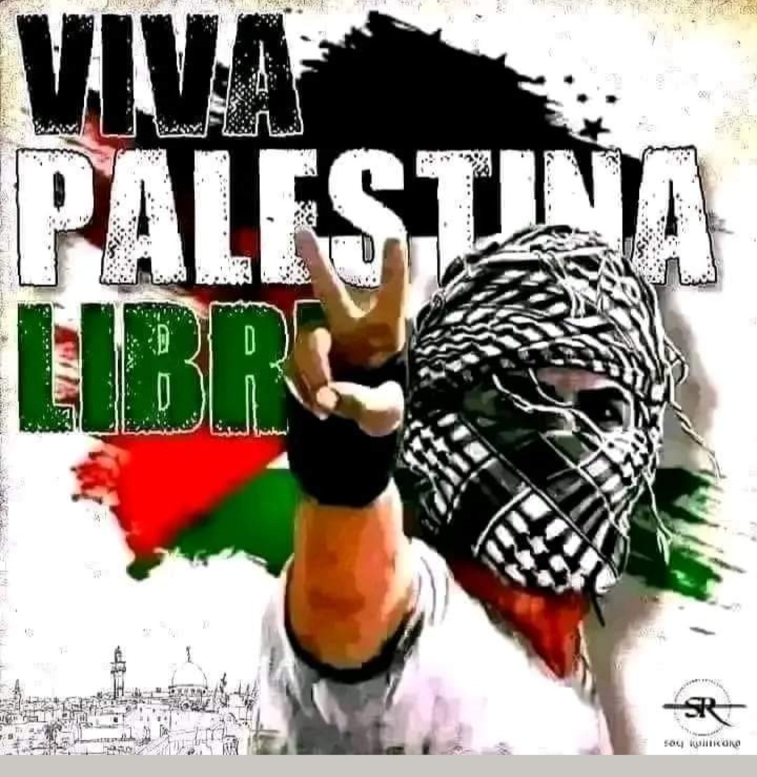 Una y otra vez. Exigimos el respeto por los Derechos Humanos del pueblo palestino. Basta ya el asesinato de los hijos de ese noble pueblo. #FreePalestine #DeZurdaTeam