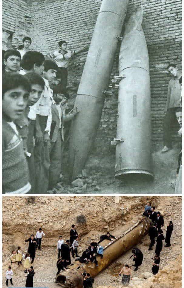 میان این دو عکس یک طهرانی مقدم  و مقداری اراده ملت فاصله‌ است..

روزی که ما با بقایای موشک دشمن عکس یادگاری میگرفتیم و روزی که دشمن سوار بر بقایای موشک های ایران عکس یادگاری می‌گیرد..
#lran