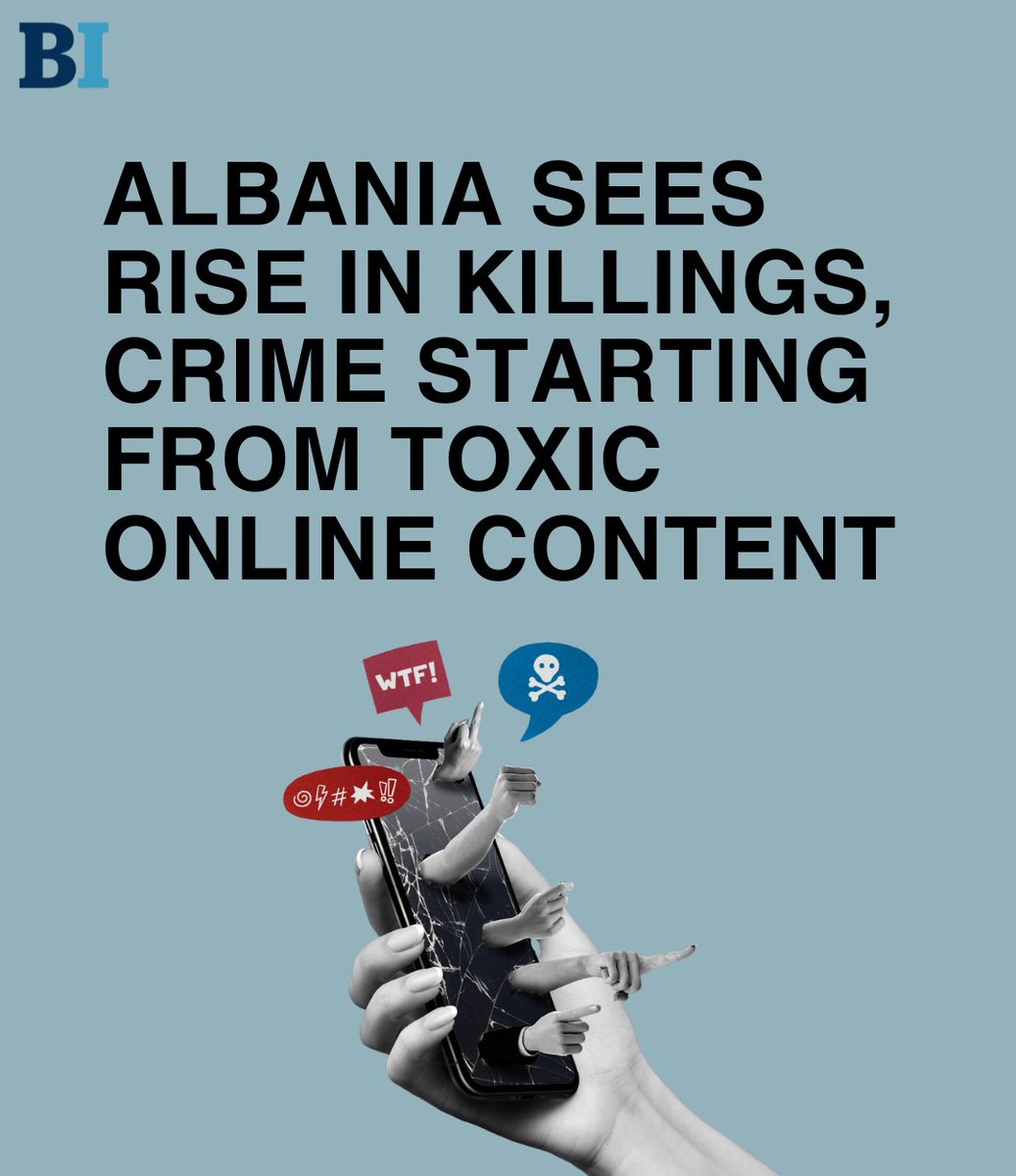 Violent language and promotion of criminal activities on platforms like TikTok and Instagram are rampant in Albania, posing severe risks to users' safety. The lack of legislation to address cyberbullying and hate speech exacerbates the problem. 👇 balkaninsight.com/2024/04/30/alb…