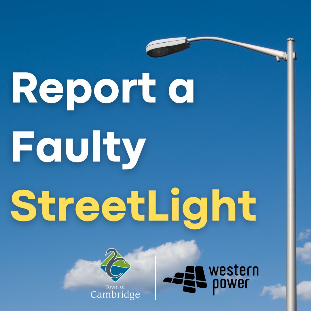 If you notice a streetlight not working as it should (for example, if a streetlight doesn't turn on, turn off, or flickers), please let Western Power know via its online reporting system. 💡

#StreetSafety #WesternPower #CommunityCare