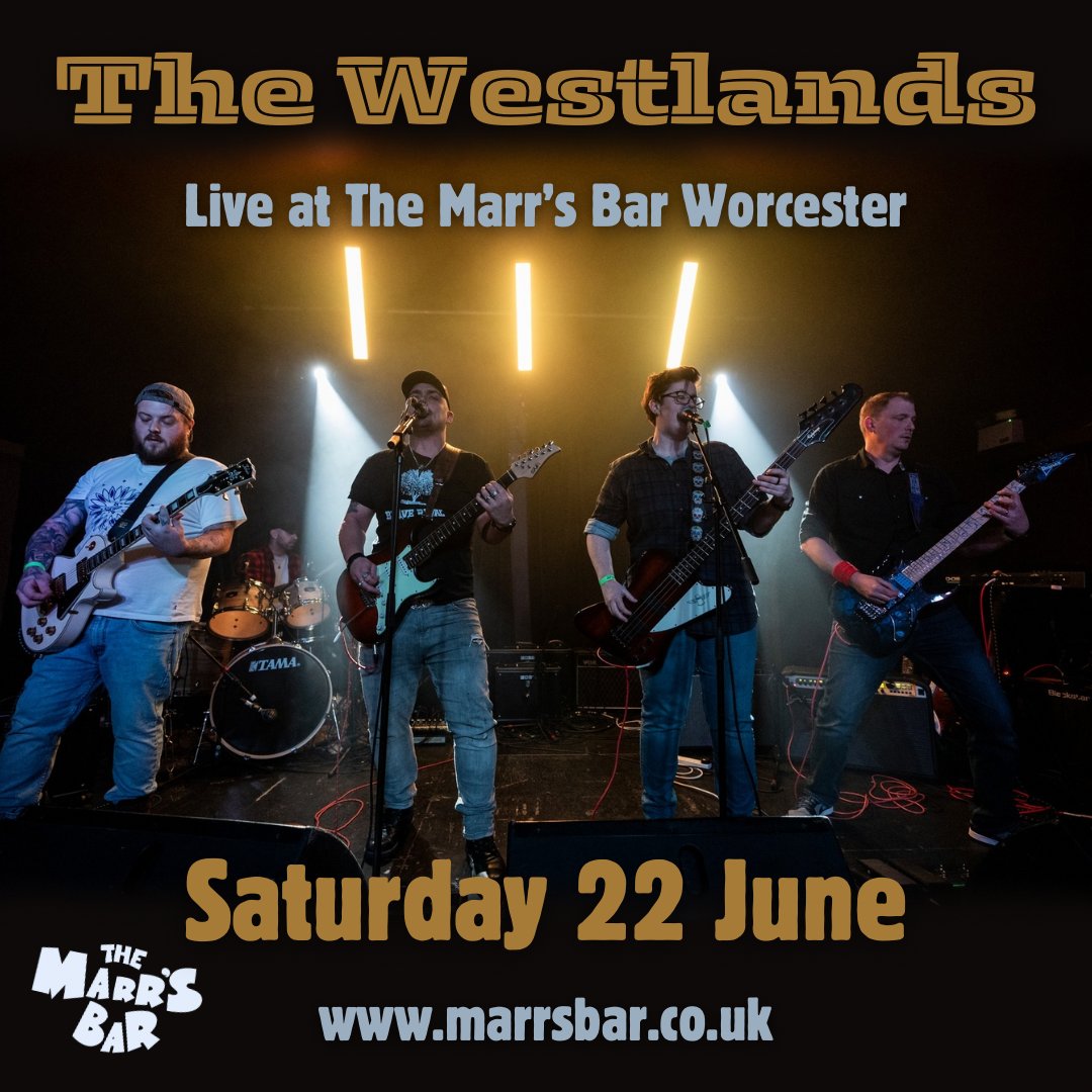 Rock the country w/ The Westlands at The Marr’s Bar, June 22nd!🎶 Heartfelt lyrics meet electric vibes. Check out 'Train Wreck' youtu.be/TxIjaW2jMgc 🚂 Get tickets: marrsbar.co.uk/events/the-wes… #TheWestlands #LiveMusic #MarrsBar 🎸 @TheWestlandsUK