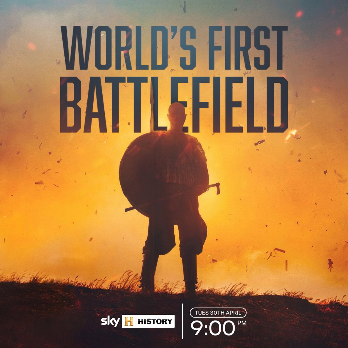 ⚔️ World's First Battlefield | @HISTORYUK, @AENetworks 📆 Tonight from 9pm In Northern Germany's Tollense Valley, an amateur archaeologist's discovery stunned the world. 1000's of bones, weapons, and skulls from 1,300 BC reveal an epic conflict. #WorldsFirstBattlefield