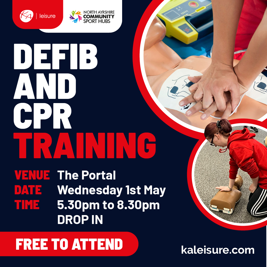 Remember that tomorrow, 1st May, 5.30pm- 8.30pm at The Portal you can join us to learn life-saving skills such as CPR and how to use a defib machine at this awareness event! No need to pre-book, just drop in 😁 We hope to see you there!