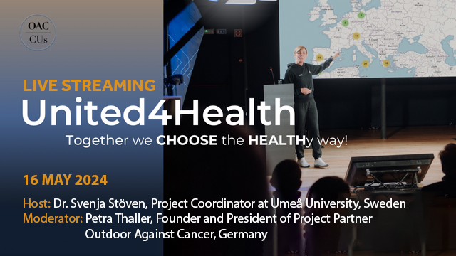 Tune in to hear about <a href="/OACconnectsUS/">Outdoor Against Cancer Connects us</a>, the pioneering project that has established a 🇪🇺wide network to promote a healthy lifestyle for young cancer survivors. After 23 months of intense work, learn about the project results and future plans. This 150-minute 🖥️🛜 live-streaming