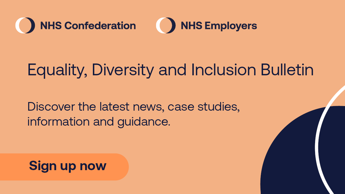 📝 Sign up to receive our quarterly equality, diversity and inclusion bulletin and read about EDI developments across health and care: ✅ News ✅ Case studies ✅ Upcoming events/campaigns ✅ Guidance, resources, infographics Sign up here 👉 bit.ly/49SVif0