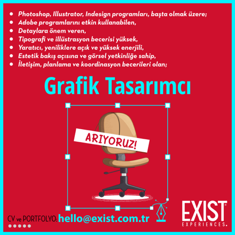 Exist, #GrafikTasarımcı Arıyor ajansisleri.com/exist-grafik-t…