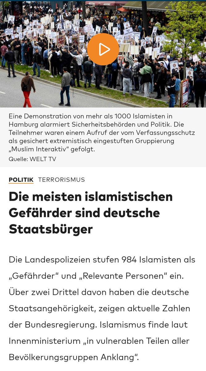 Wenn man die deutsche Staatsbürgerschaft hinterher wirft.
#gefährder