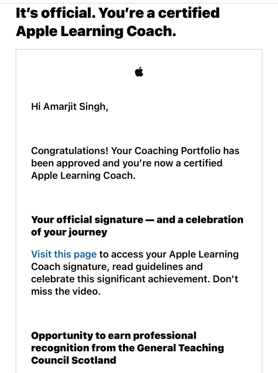 AmarjitMarva's tweet image. This was a great journey and I’ve learnt  so many new skills. #Applelearningcoach I would recommend this anyone  100%.  #Appleedu