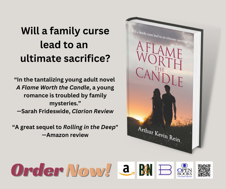 “In the tantalizing young adult novel A Flame Worth the Candle, a young romance is troubled by family mysteries.”—Sarah Frideswide, Clarion Review #newbooks #books