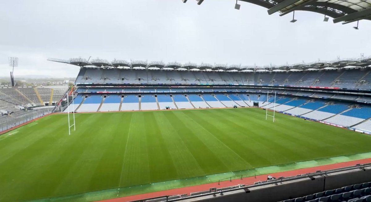 Murrayfield sized deadball area ✅️ 
Not colouring in the touchline until last minute ✅️
#LEIvNOR #CrokePark