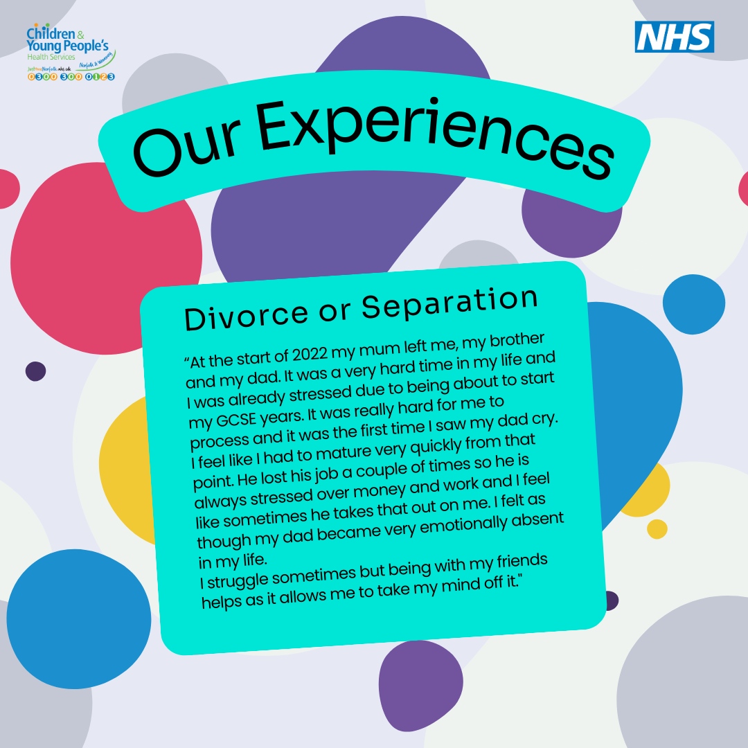 FYI brings you real-life experiences and stories from young people on a wide range of topics such as online gaming, sleep and friendships. Read about the experiences by visiting fyinorfolk.nhs.uk There is also a form to fill in to tell us about your own experience that...