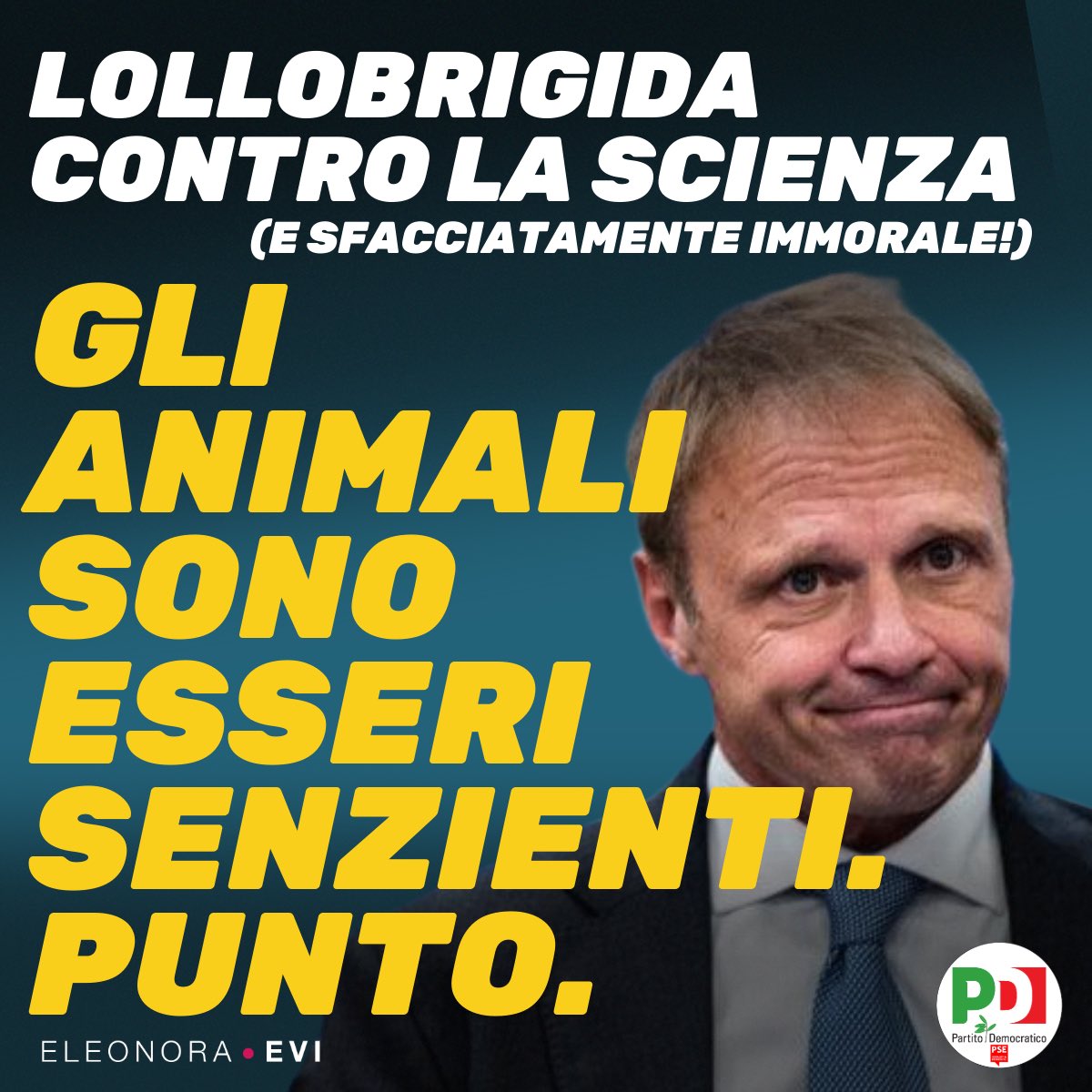 “l’uomo è l’unico essere senziente, non ce ne sono altri. Sono tutti importanti, animali e piante, tutti. Ma l’uomo è una cosa diversa,è l’unico che può avere dati scientifici che permettono all’ecosistema di riequilibrarsi” Lollobrigida, aprile 2024. E invece sembra il medioevo.