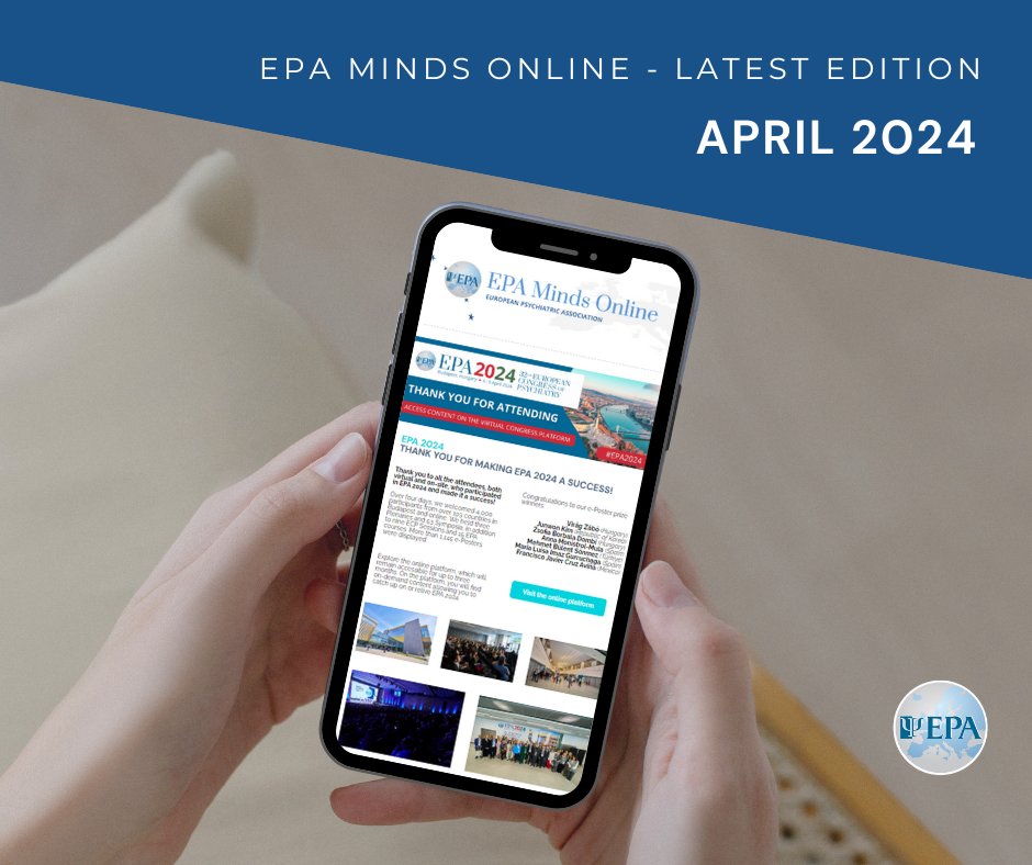 📢 Check out the latest edition of #EPA Minds Online Newsletter! 📰 Dive into insightful articles, updates, and partnerships in the world of mental health care. Don't miss out! Read it now: tinyurl.com/2etbda7a #NewsletterAlert #MentalHealthAwareness