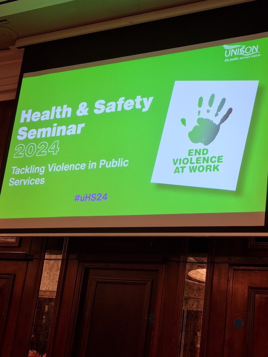 Starting the day in Belfast at the health and safety seminar. We are attending workshops on supporting members with long covid, sexual harrasment at work and violence in healthcare