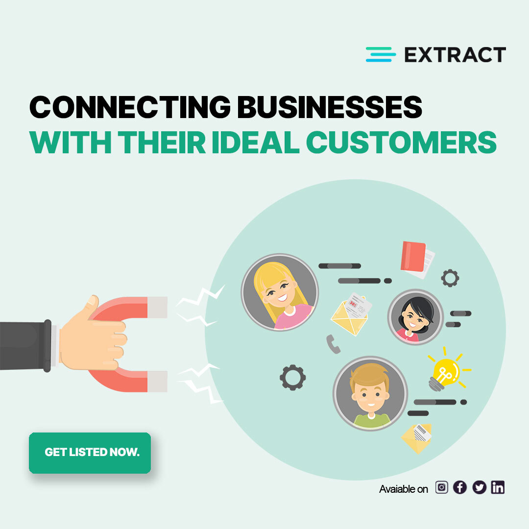 Lead generation is increasing the visibility, credibility, trust, and interest of a specific group of people (potential leads)
So get listed with Extract
extract.co

#Extract #business #appdevelopers #LeadGeneration #LeadGenerationStrategy #Leads