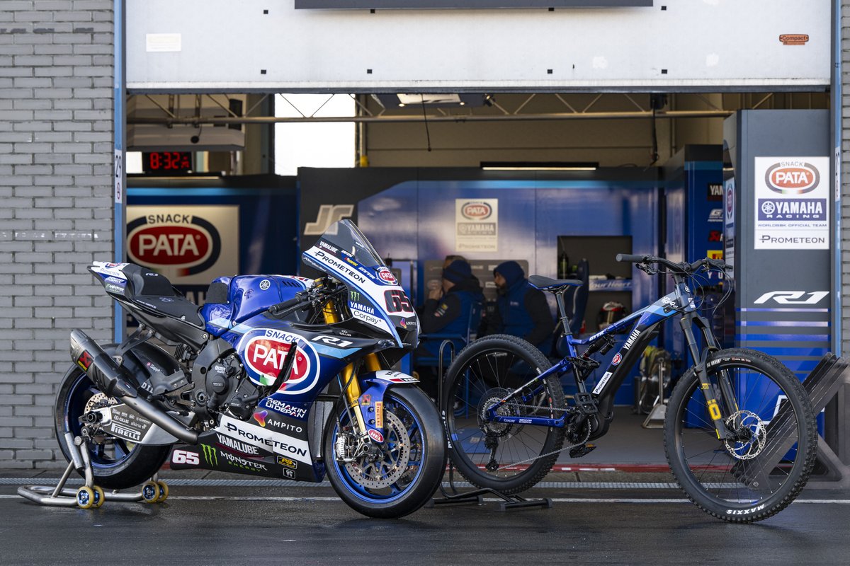 A dream garage if we ever saw one... @YMUKofficial Test ride any Yamaha eBike through a UK dealer or Experience Centre for a chance to win the Limited Edition MORO 07 - Prize Draw ends 23 June 👉 bit.ly/3W8yYu4 *Yamaha R1 WorldSBK not included