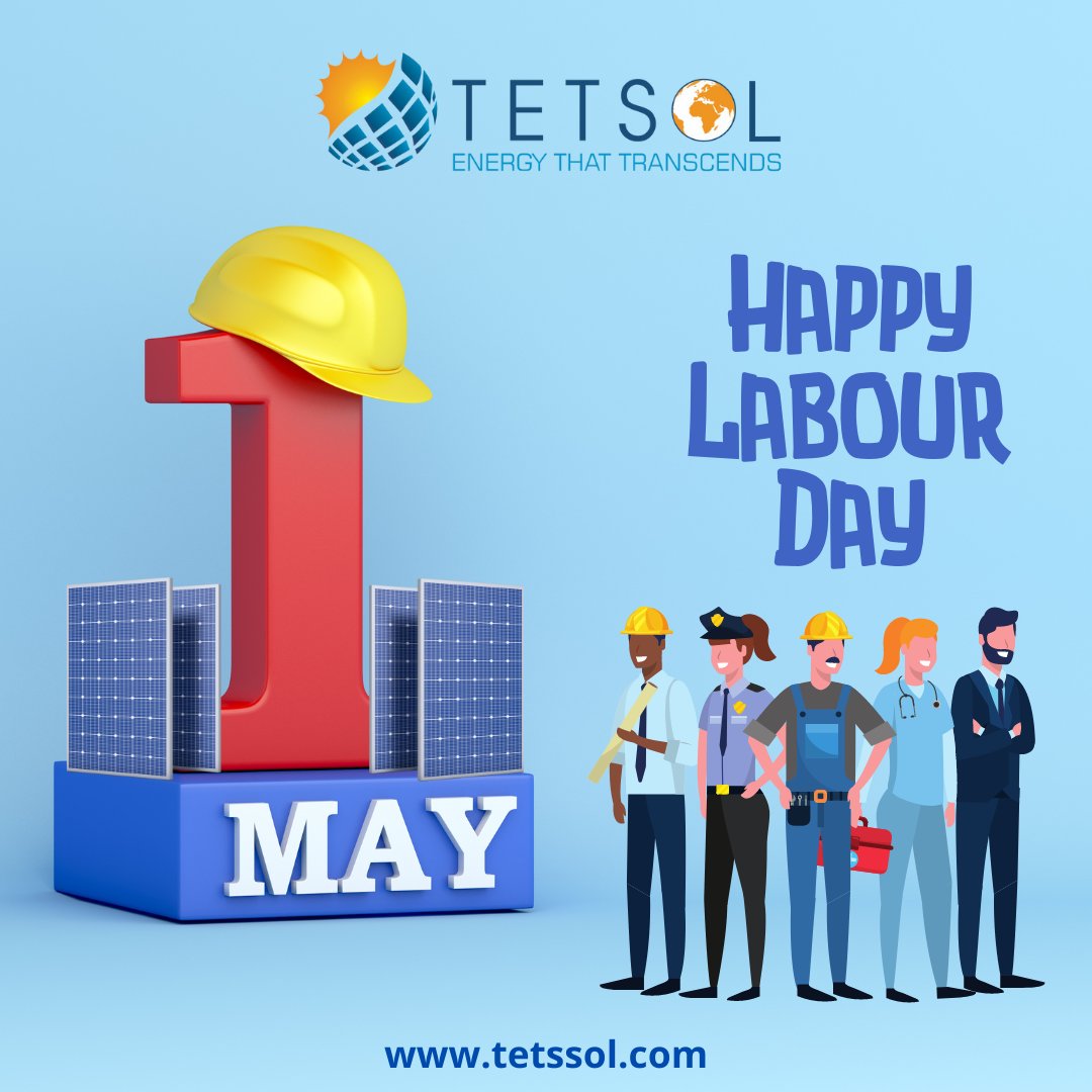 Happy Labours Day 2024 Visit Us: tetssol.com tetstech.com . . . . . #tets #laboursday #solarpowerplant #solarpanel #solarhouse #subsidy #solarenergy #solarpanel #greenenergy #solarpanels #solarpower