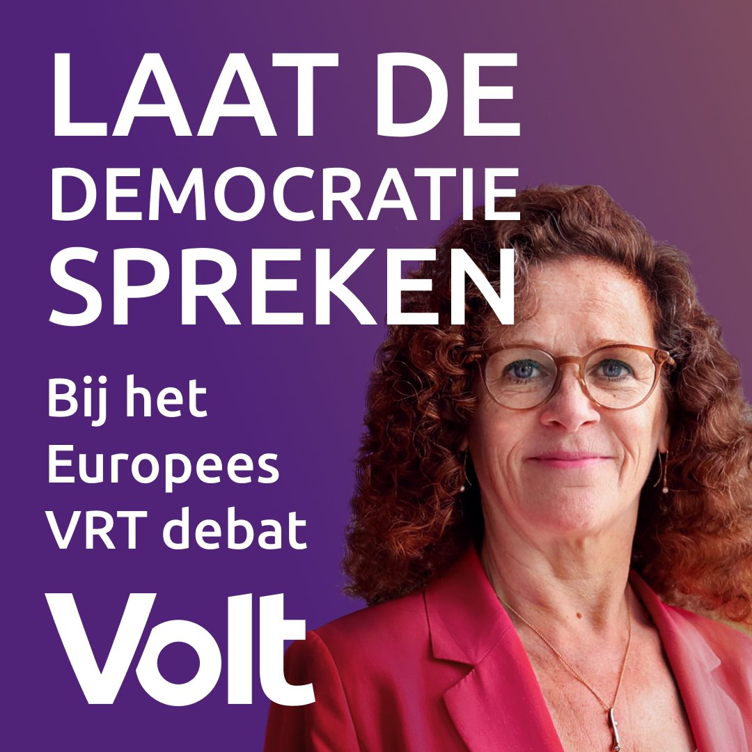 📢 Laat de democratie spreken, en laat alle partijen deelnemen aan het Europees VRT debat. ❗ Er is geen rechtvaardiging voor de uitsluiting van Volt. Het is zelfs in strijd met de publieke opdracht van de VRT. 👀 voltbelgie.org/nieuws/vrt-deb… #vrtdebat #europeesdebat #verkiezingen