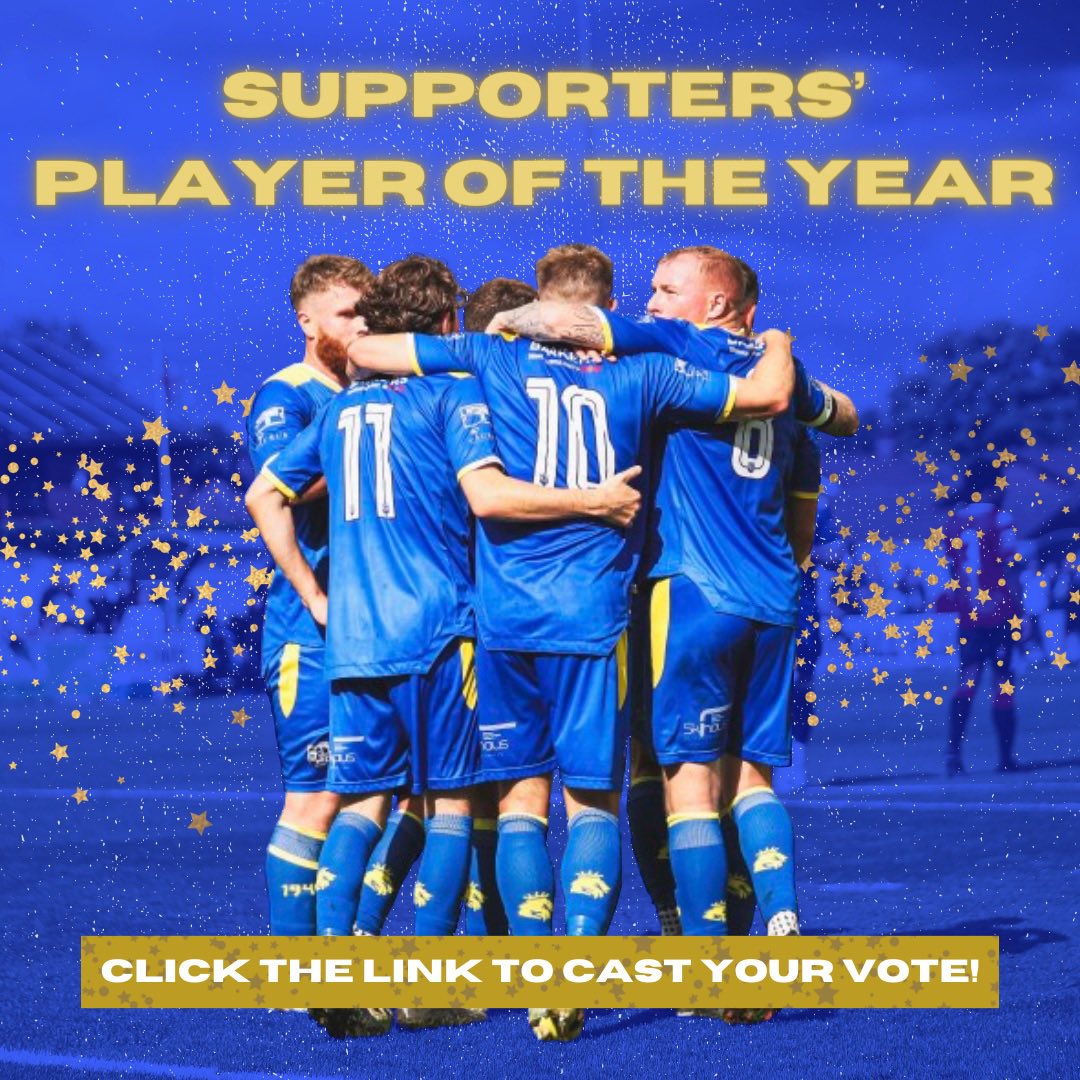 🏆 It’s time for you to choose your 2023/24 Supporters’ Player of the Year, votes close on Friday 3rd May at 10pm. Click the link below to cast yours! 🔗 bit.ly/3JwYrpC #WeAreRadcliffe #UTB