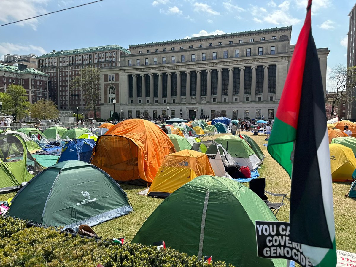 Gözaltılar da durdurmamıştı: Columbia Üniversitesi'nde Gazze için kamp kuran öğrenciler, uzaklaştırma kararına rağmen alandan ayrılmıyor