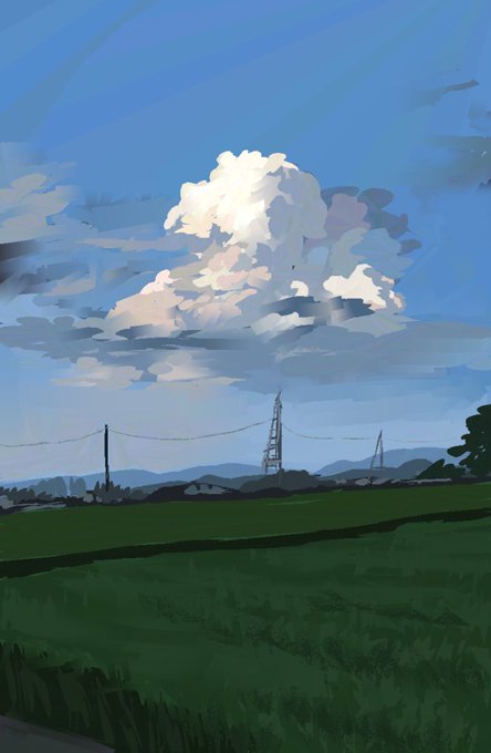 「cloudy sky」 illustration images(Latest)｜4pages