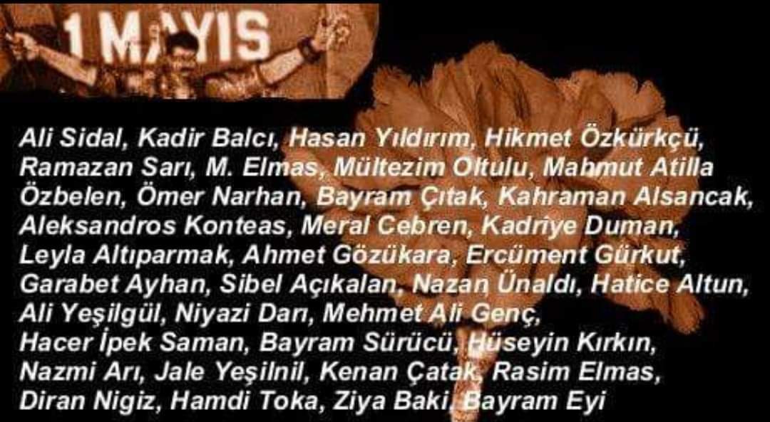 Ve #Taksim 'e kan düştü. Savurdu provokasyon rüzgarı yüz binleri, Toprağa yüz can düştü. Sen belki mümkün,belki değil. Ölenlerin adını tek tek Aklında tutma ! #1Mayıs1977 #BirlikMücadeleDayamışmaGünü