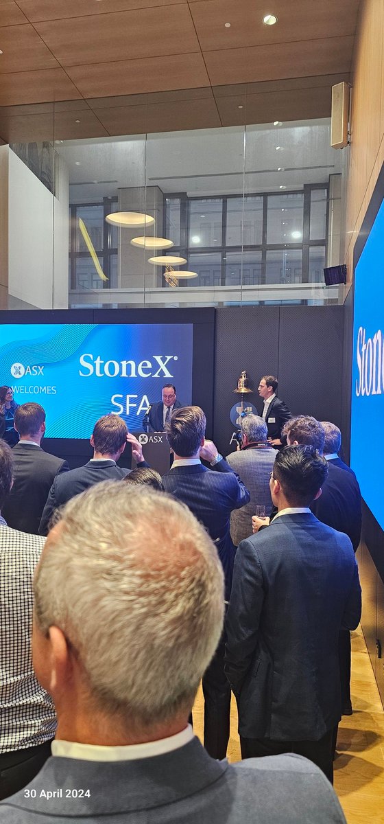 A little bit of a big deal for @StoneX_Official today becoming an @ASX futures clearing member today.