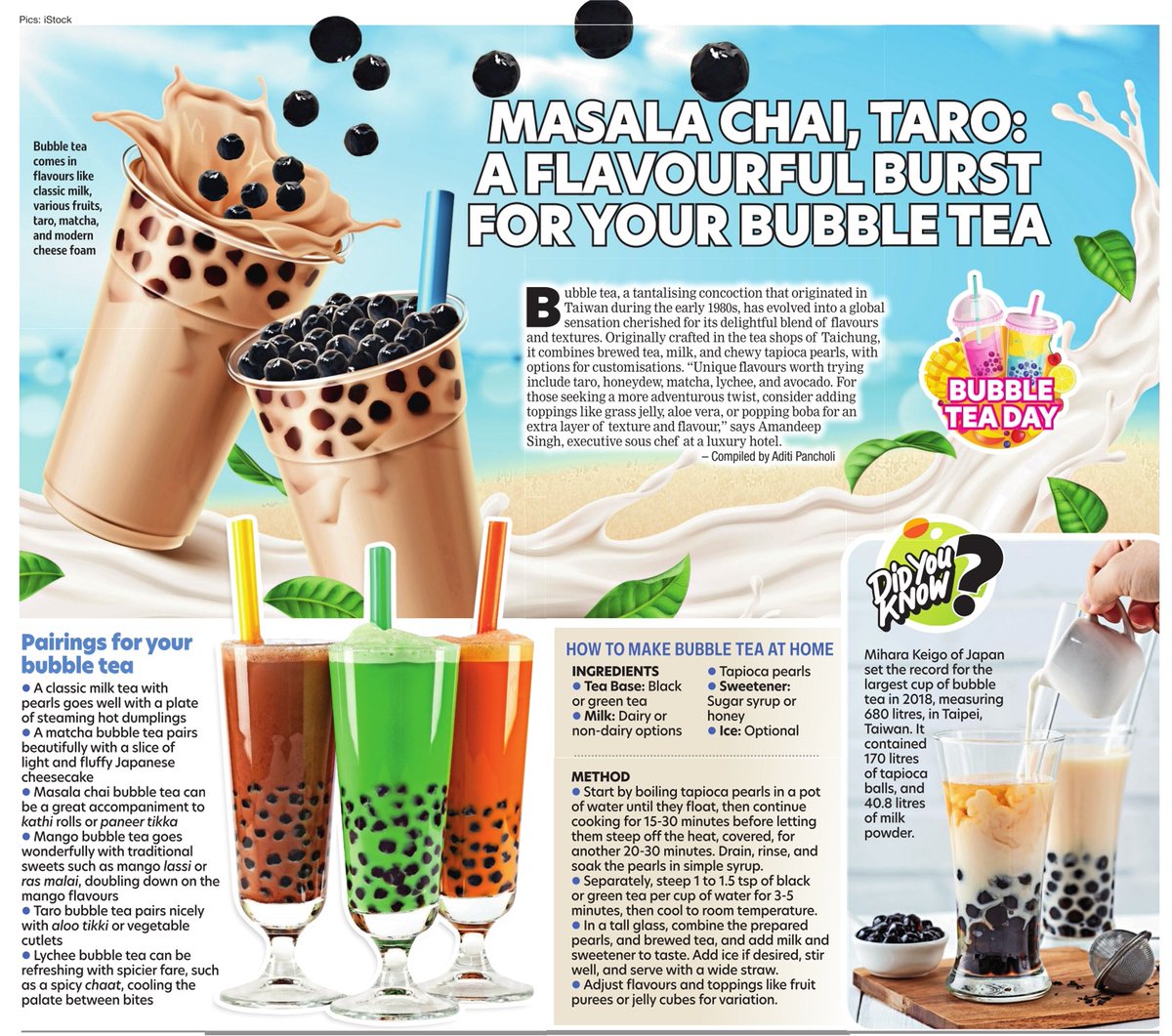 On #BubbleTeaDay, check out how to add a flavourful touch to your #BuBBleTea. Read: tinyurl.com/2v2cshzh