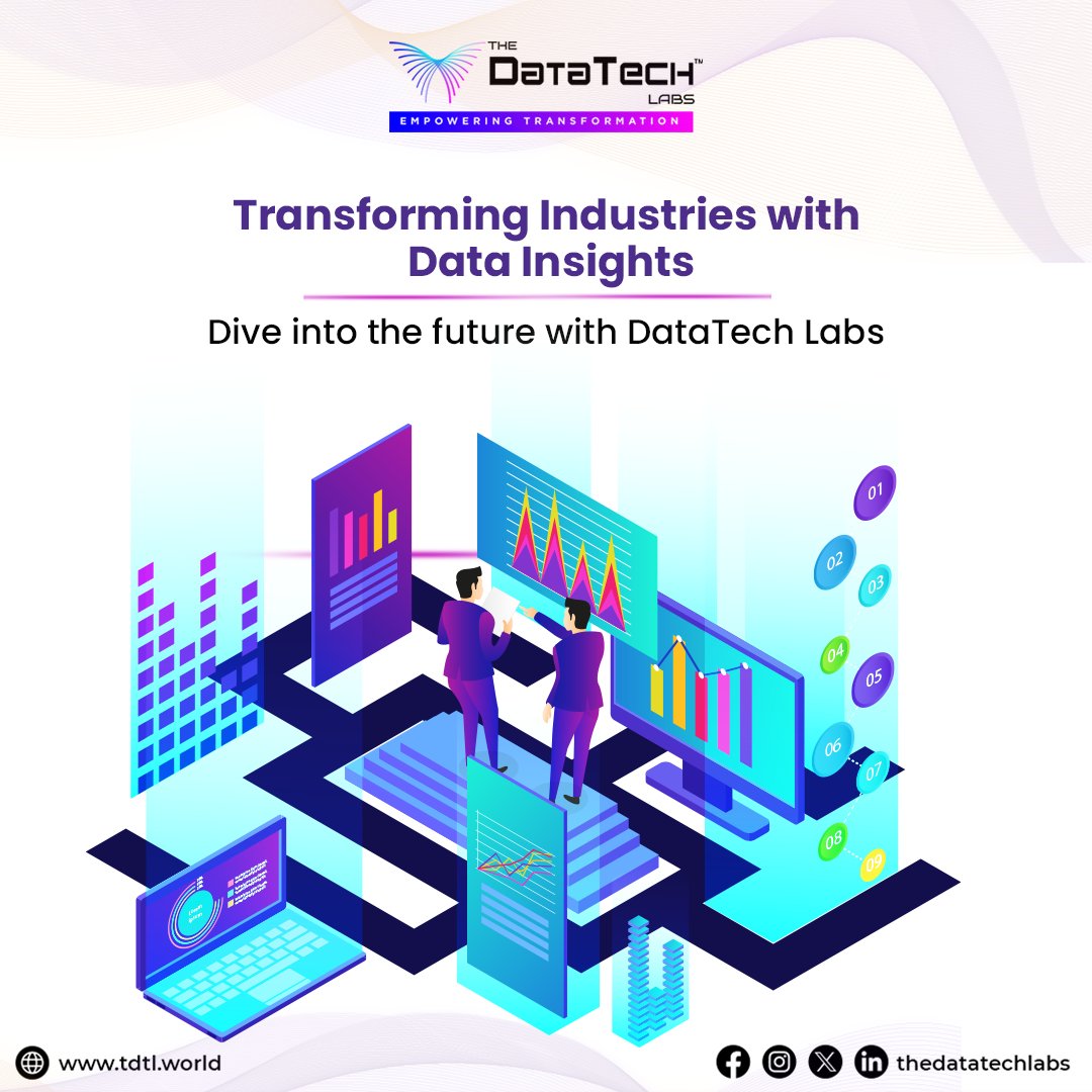 Transform industries, shape the future! Dive into the limitless possibilities of data insights with DataTech Labs. 🌟 
Explore more at 🔗 tdtl.world
Call us at 📞 7447556458
#DataRevolution #IndustryTransformation #FutureTech #DataInnovation #TDTL #TheDataTechLabs