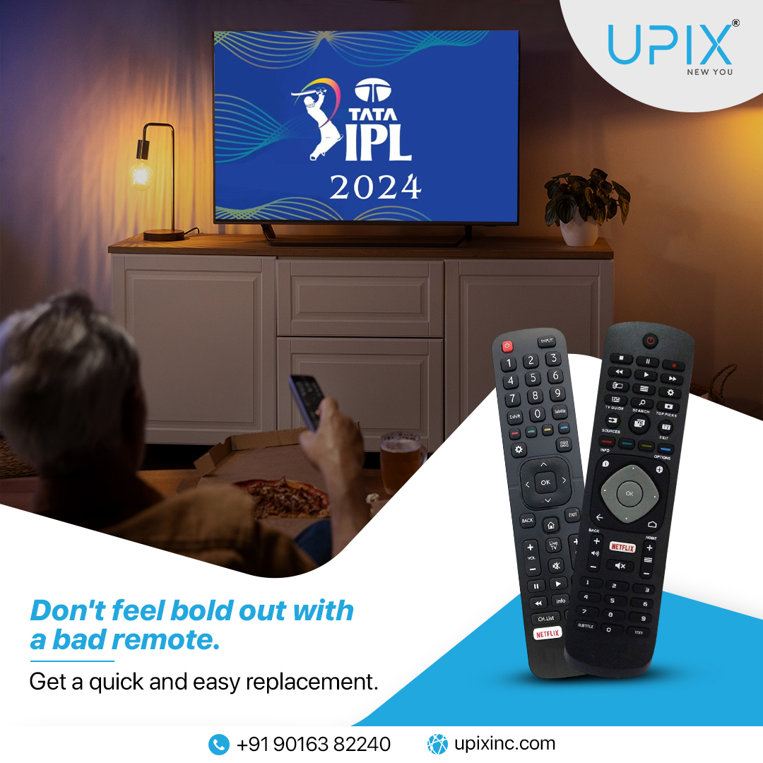 Don't let a bad remote disrupt your entertainment routine. Our swift replacement remote is the key to uninterrupted relaxation.
.
To know more, visit- upixinc.com or WhatsApp Now wa.me/919016382240
.
#upixinc #RemoteRelief #RestEasyAgain #RemoteReviva #supplier