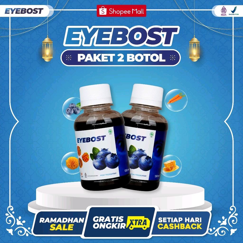 Cek Eyebost – Madu Herbal Vitamin Mata Paket 2 Botol 130ml dengan harga Rp184.000. Dapatkan di Shopee sekarang! shope.ee/9pHzzchf9C?sha…