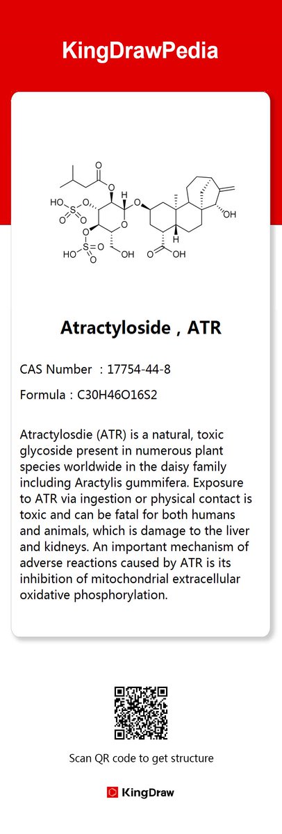 more info about  atractyloside (ATR).
#iteachchem #chemed #STEMeducation #KingDraw